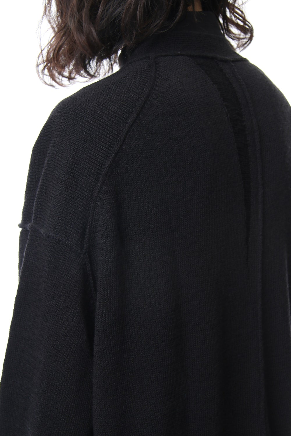 Damage Knit Design Cardigan 