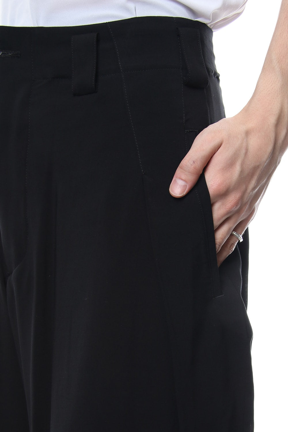 Rayon Loan 2 Tuck Layered Pants