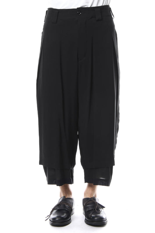 Rayon Loan 2 Tuck Layered Pants