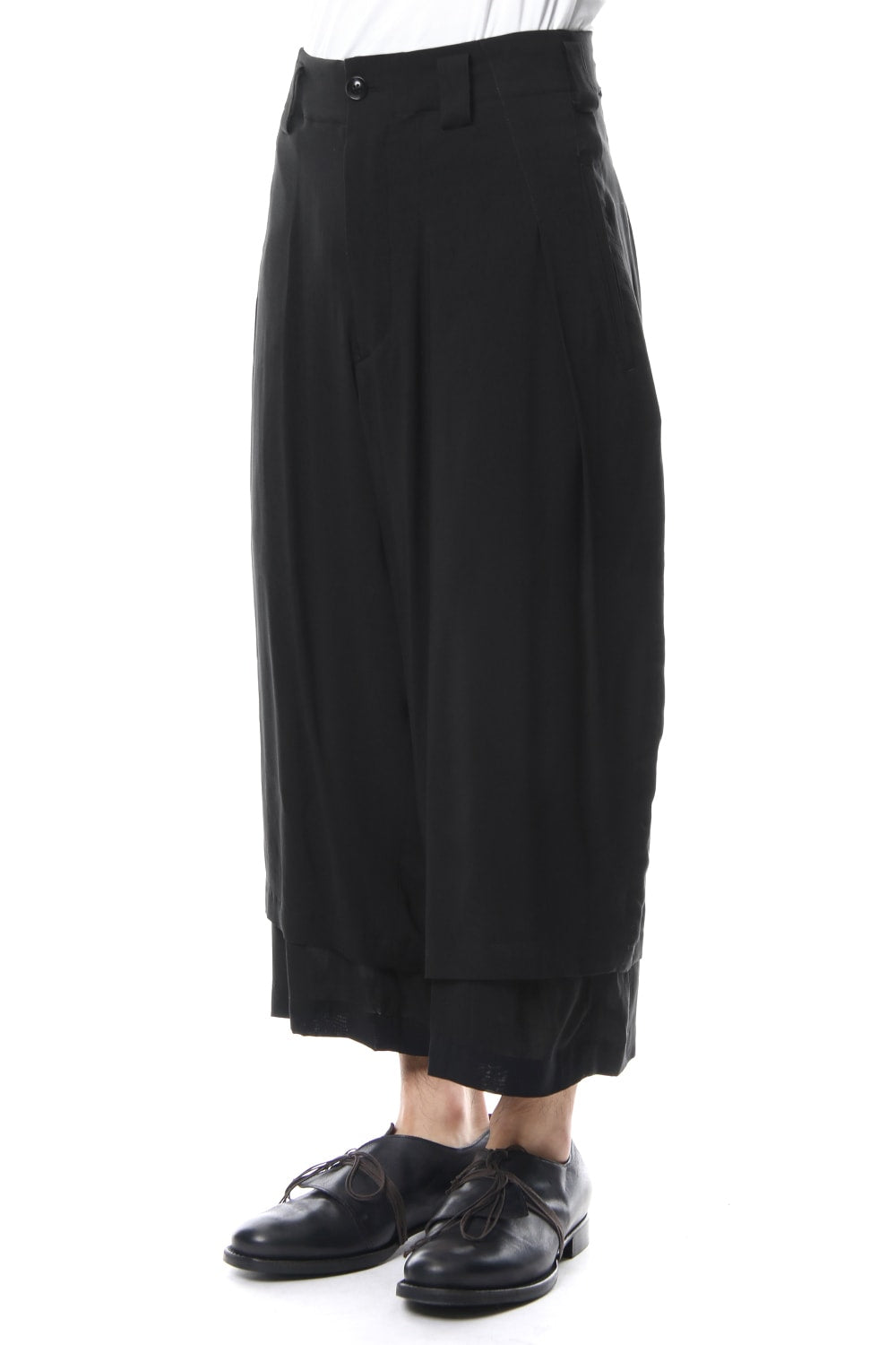 Rayon Loan 2 Tuck Layered Pants