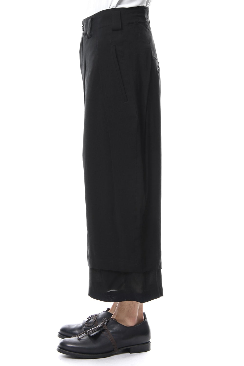 Rayon Loan 2 Tuck Layered Pants