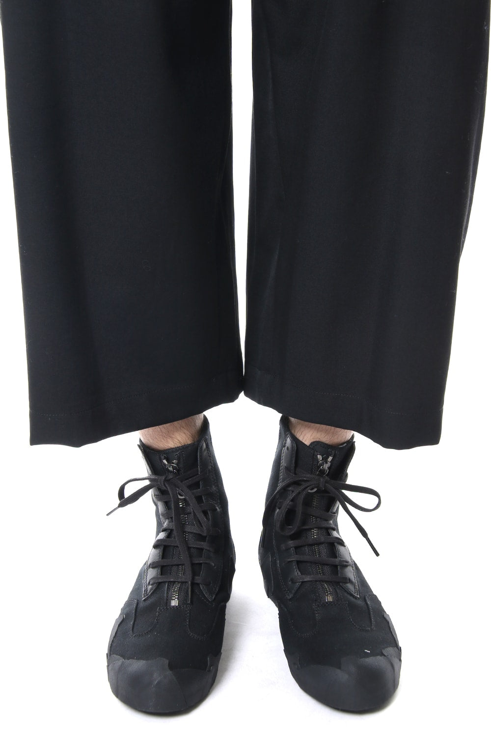 Gabardine Side Tuck Pants