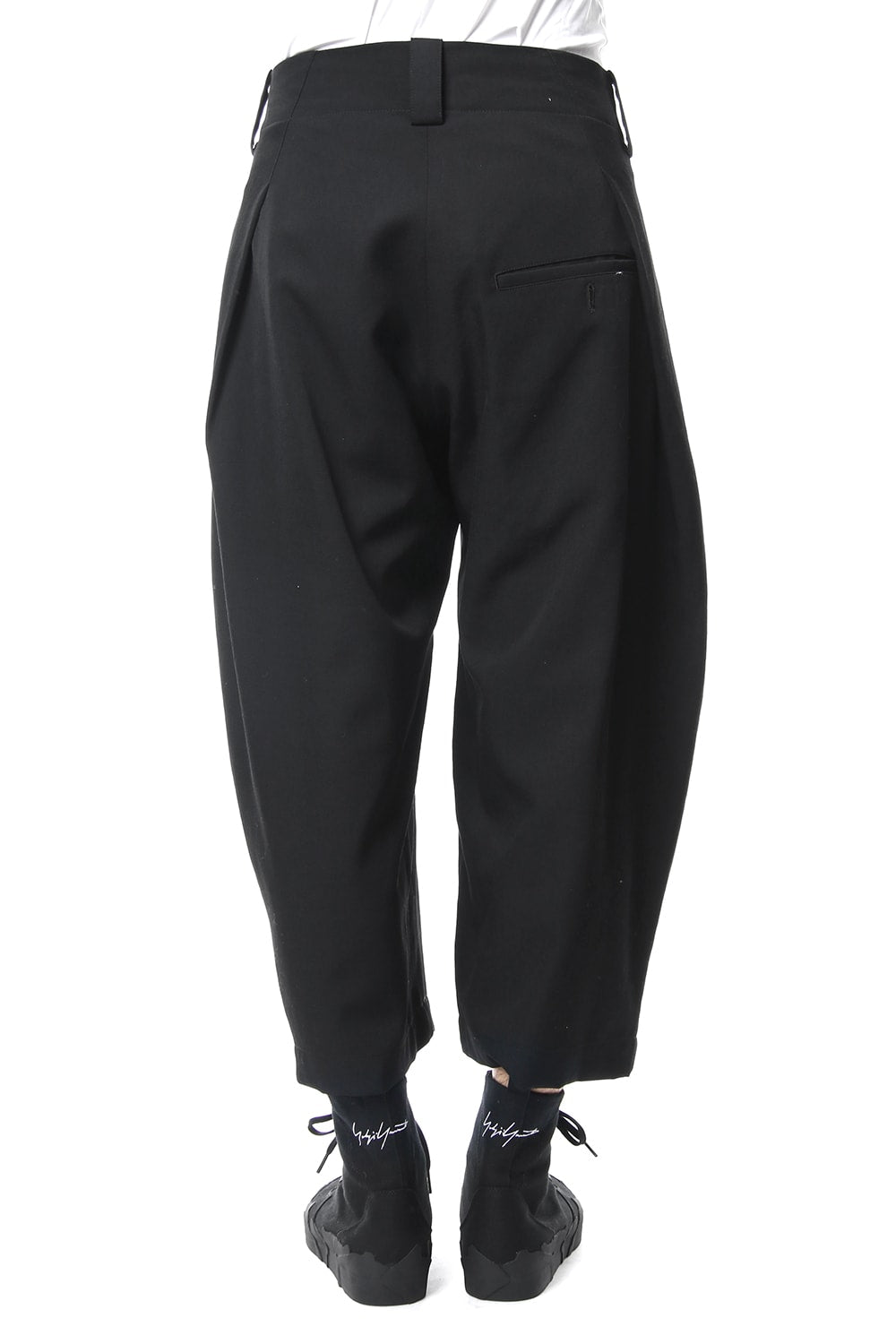 Gabardine Side Tuck Pants