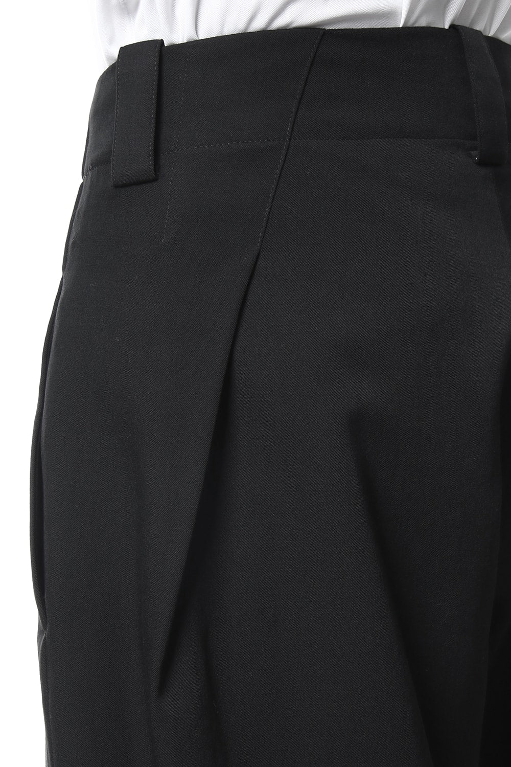 Gabardine Side Tuck Pants