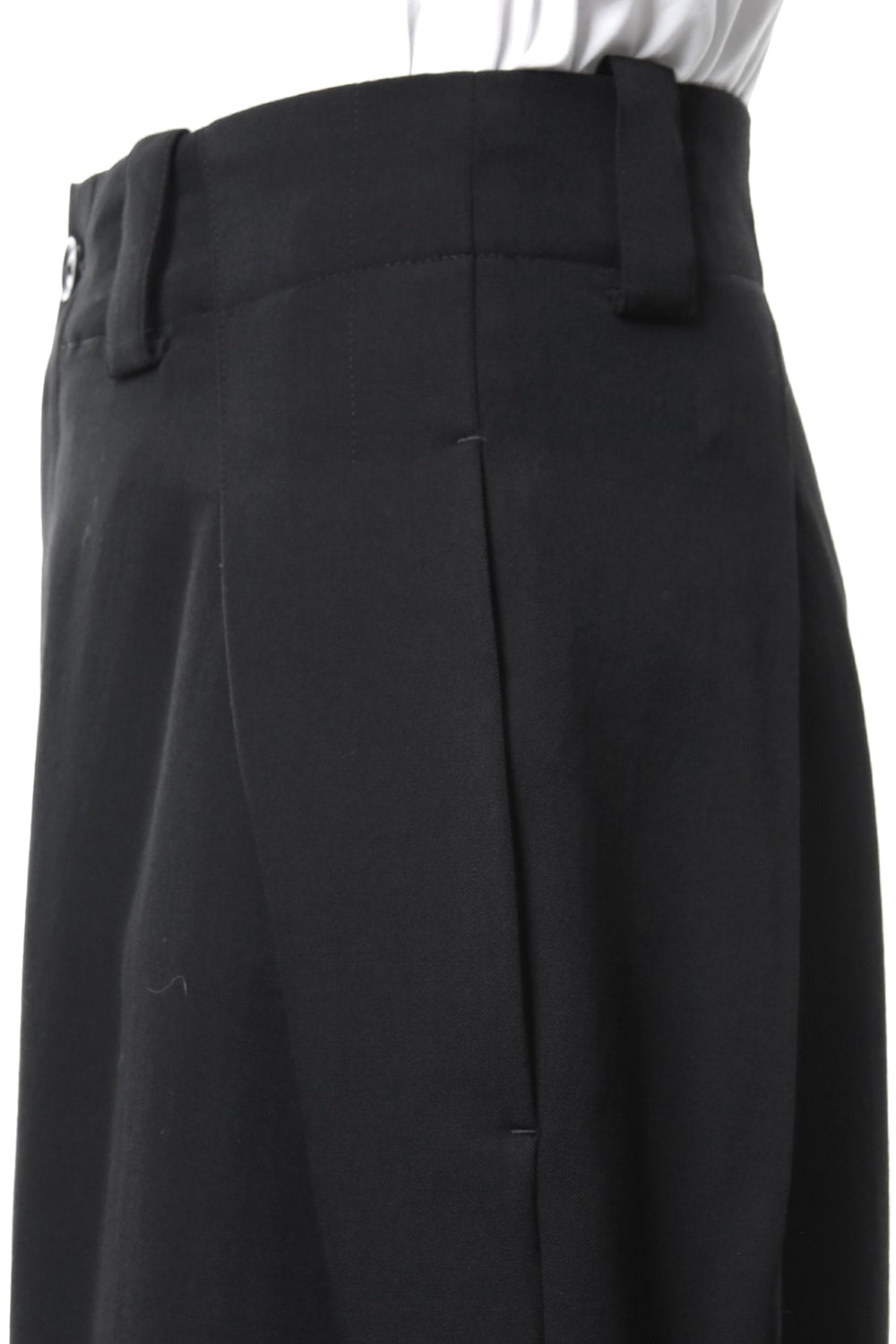 Gabardine Side Tuck Pants