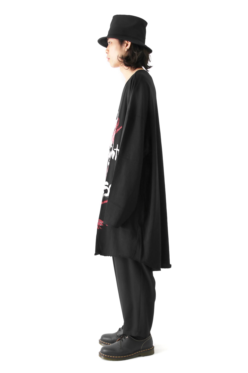 Crew Neck Oversized Long Sleeve T-shirt B