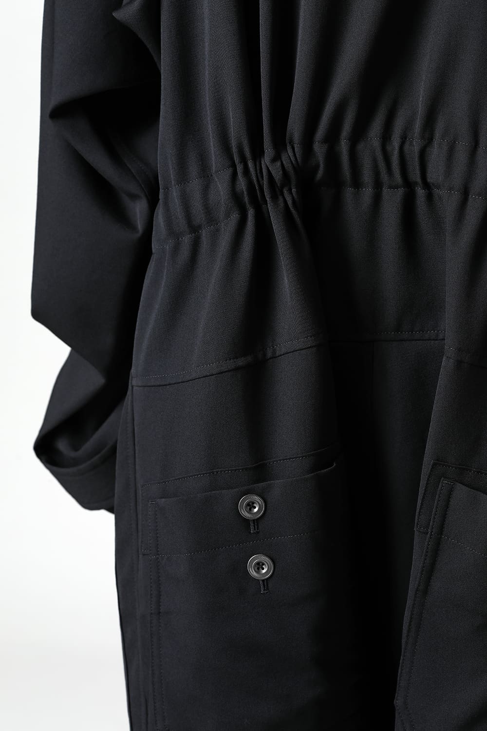 Wool gabardine Fastener Jumpsuit