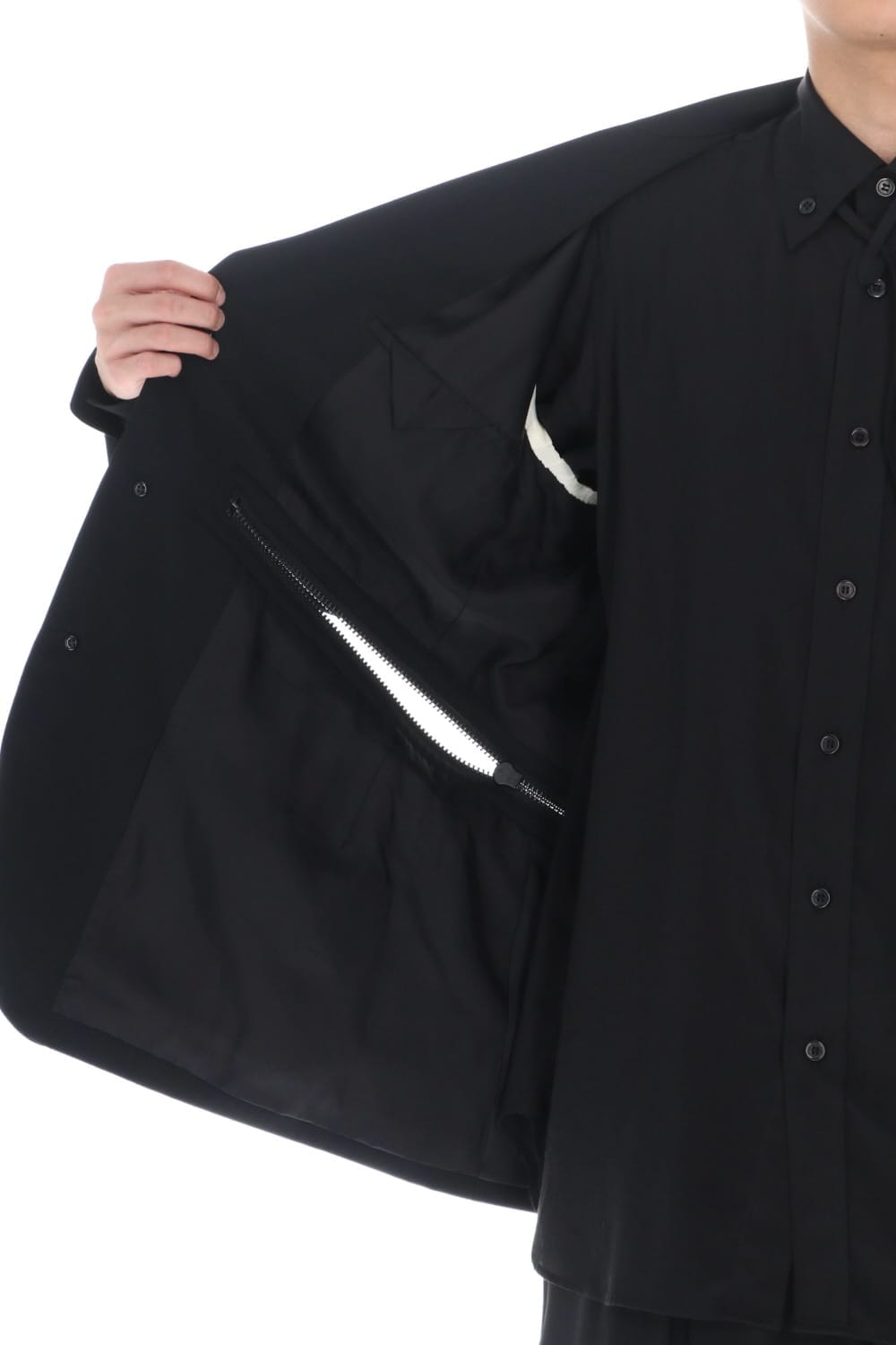 右脇ファスナーあき ジャケット