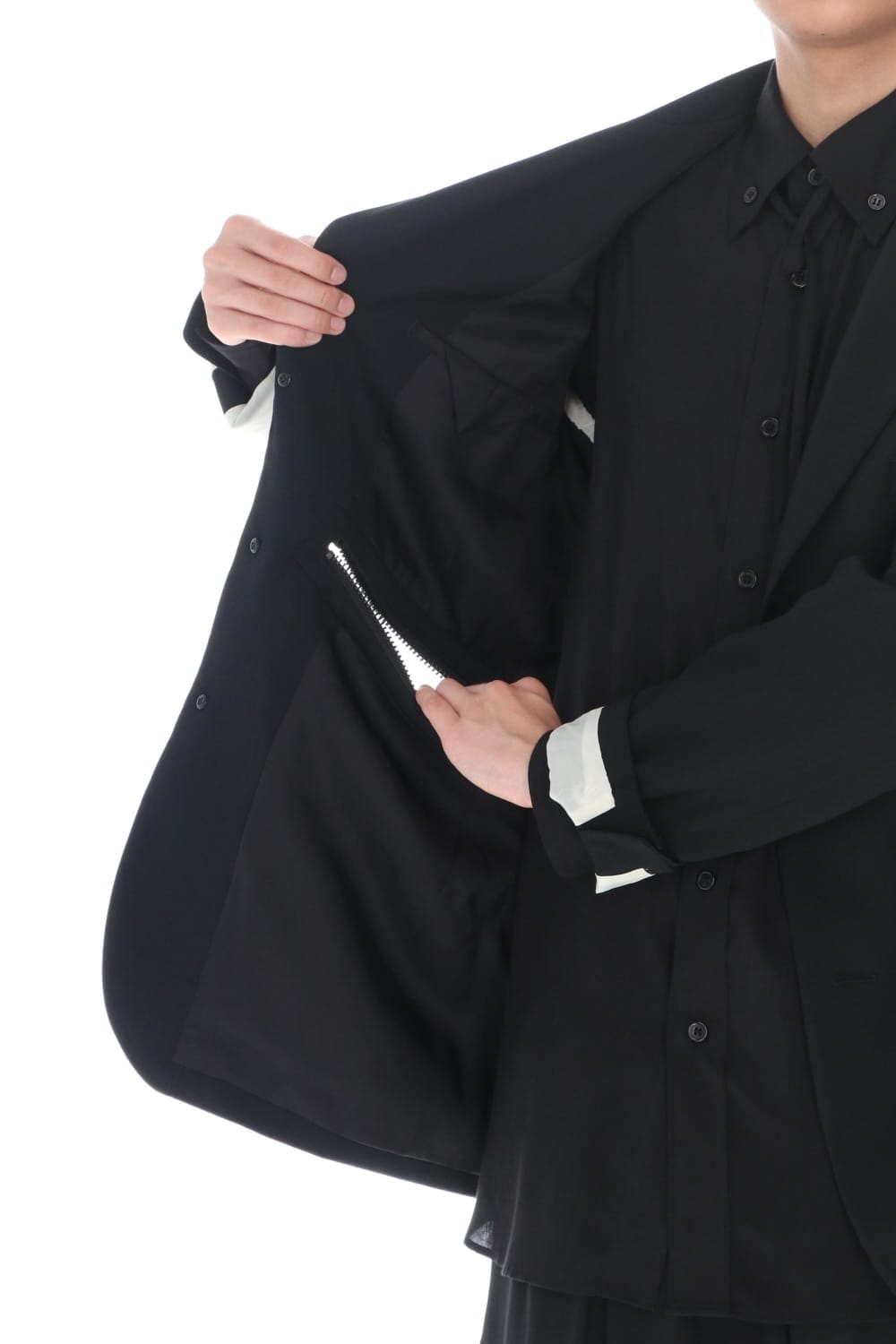右脇ファスナーあき ジャケット