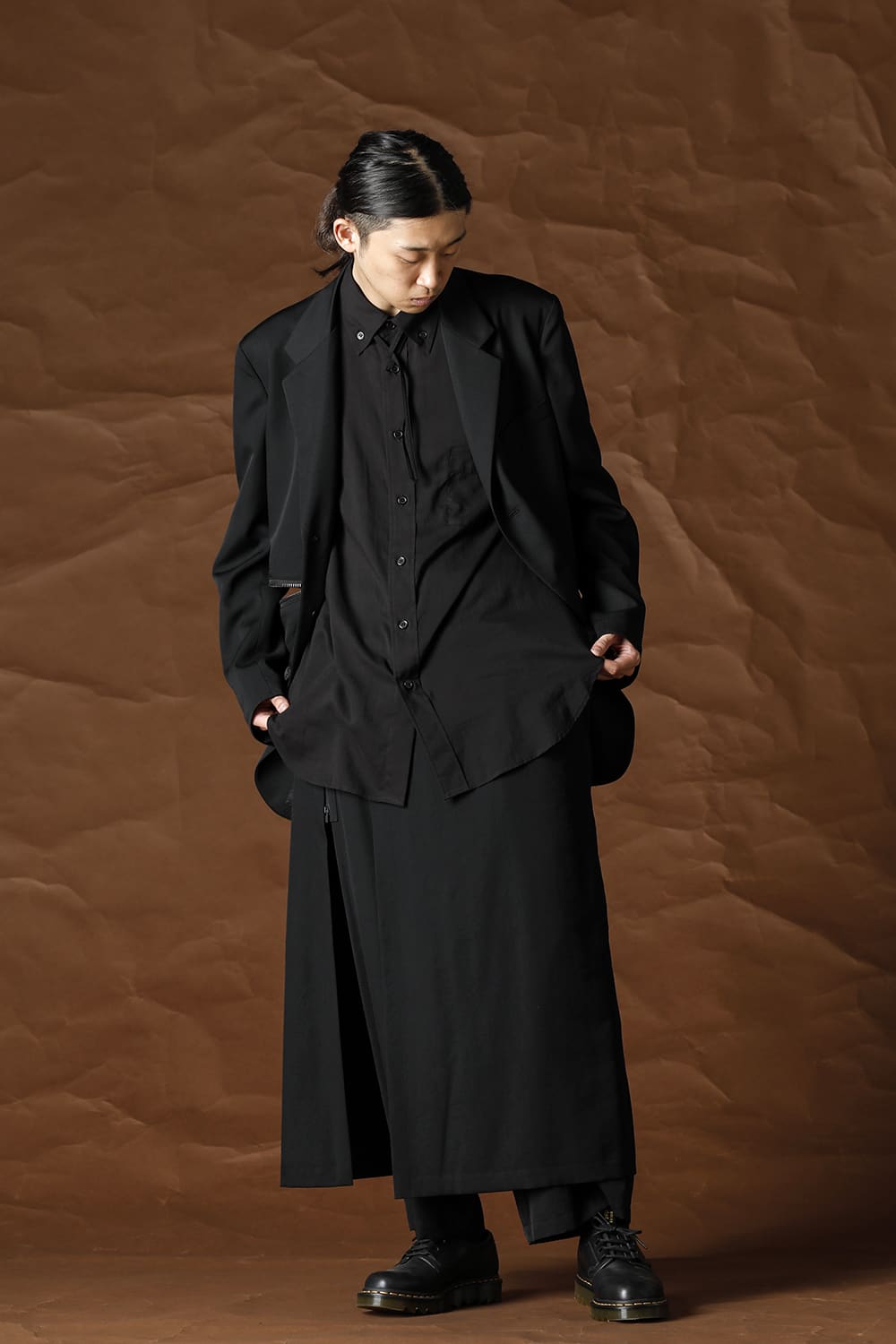 右脇ファスナーあき ジャケット