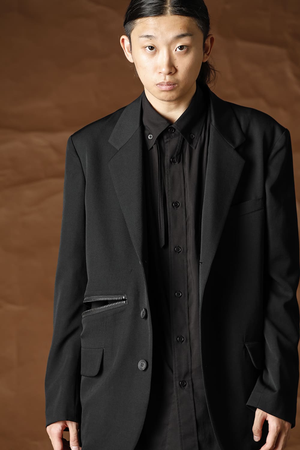 右脇ファスナーあき ジャケット