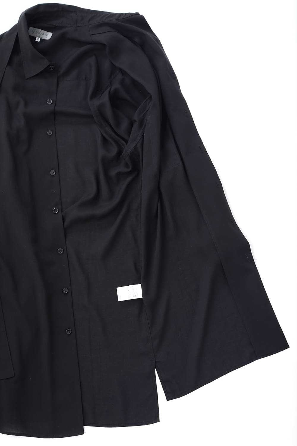 ロング 変形台衿 ブラウス