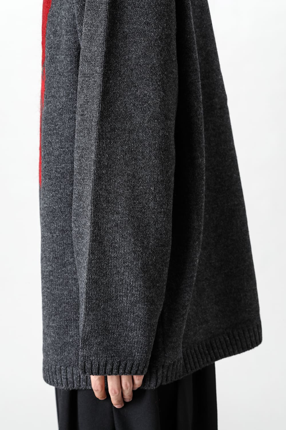 花柄タートル 長袖ニット