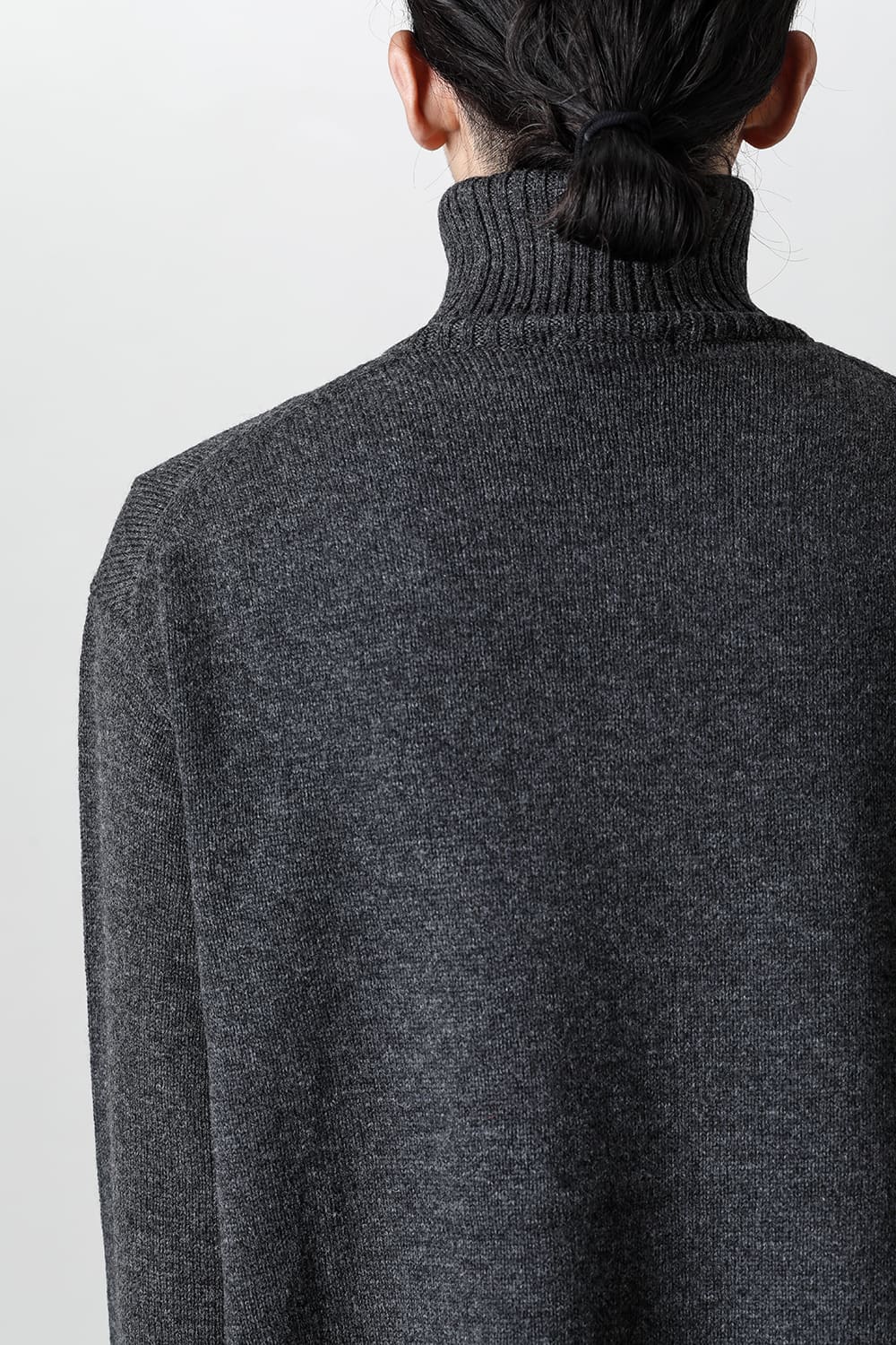 花柄タートル 長袖ニット