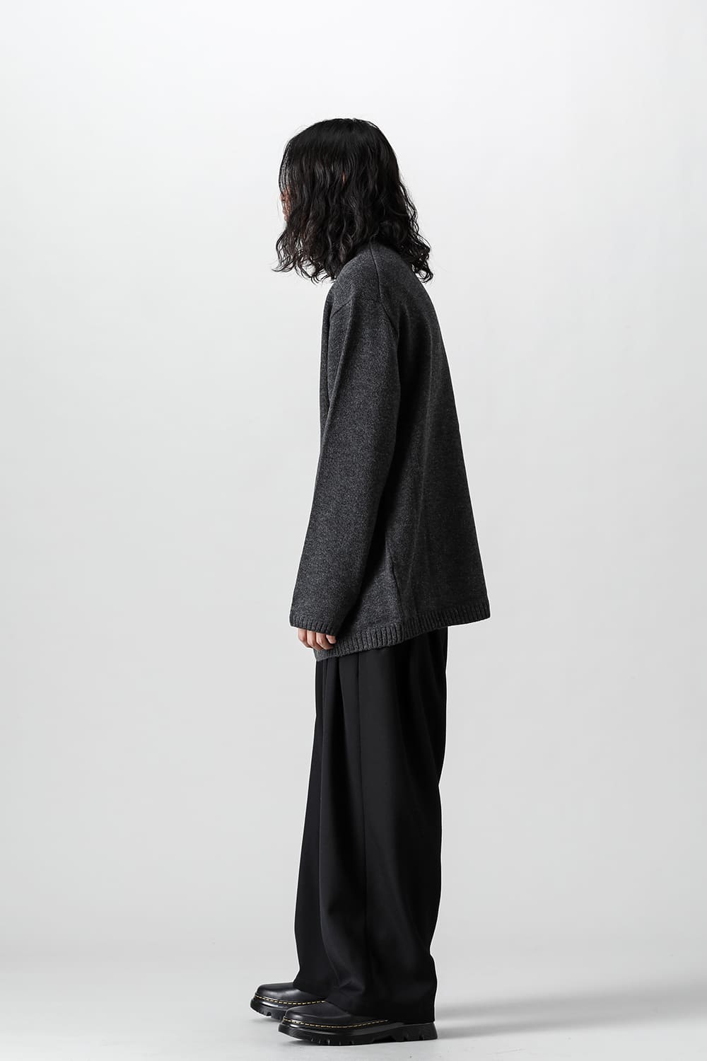 花柄タートル 長袖ニット