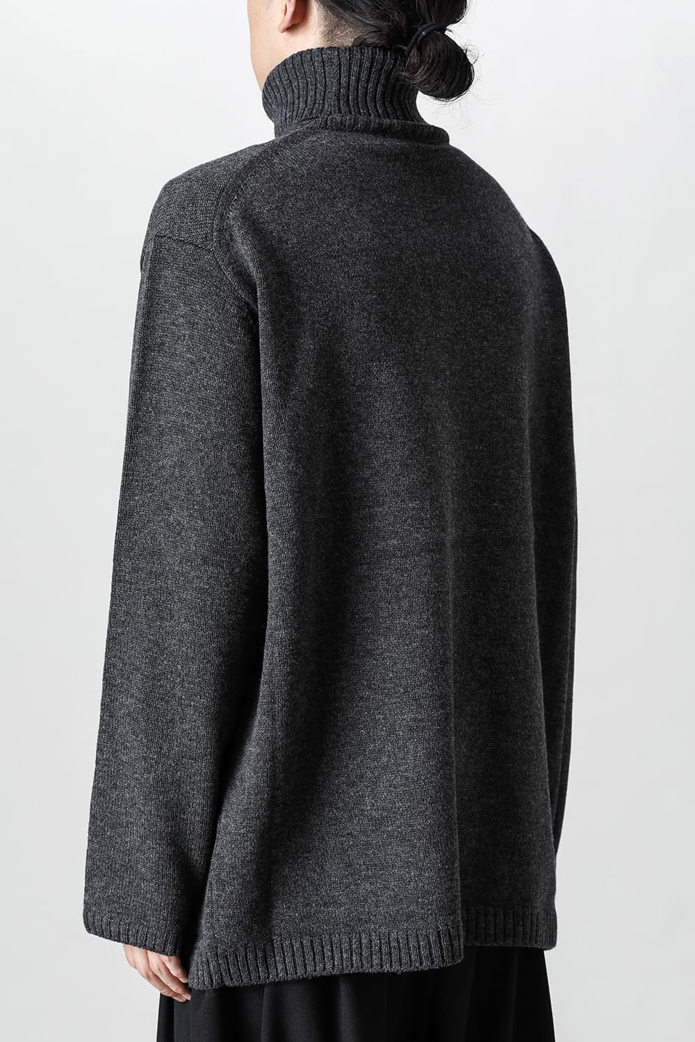 花柄タートル 長袖ニット