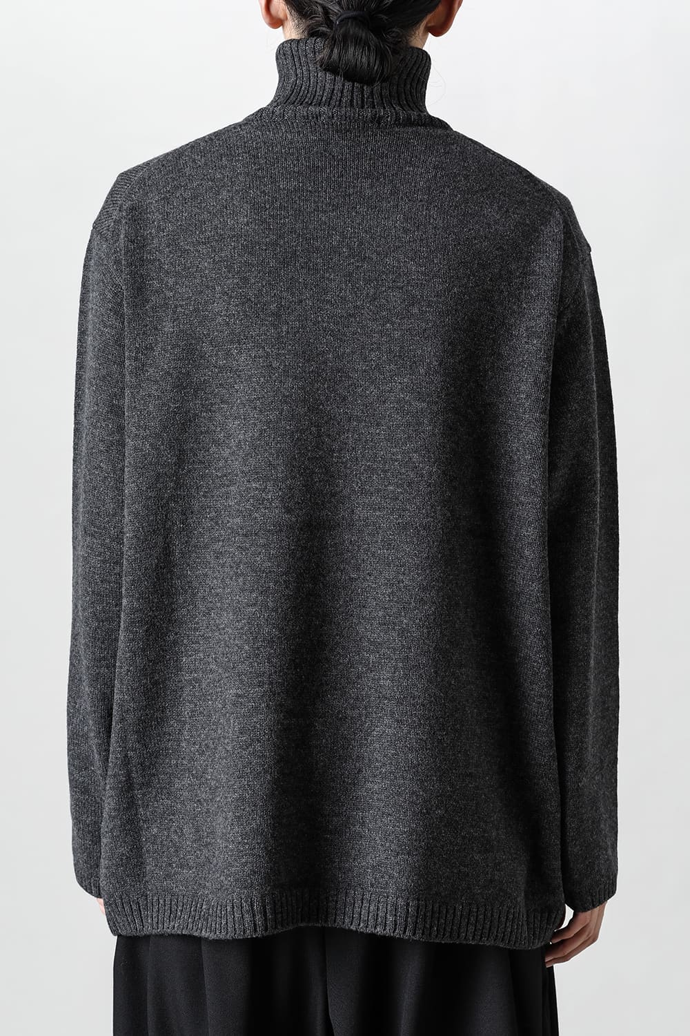 花柄タートル 長袖ニット