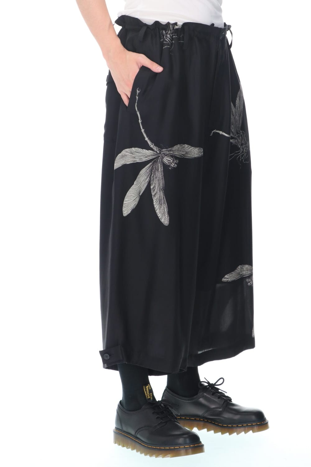 トンボ ブラックプリントパンツ