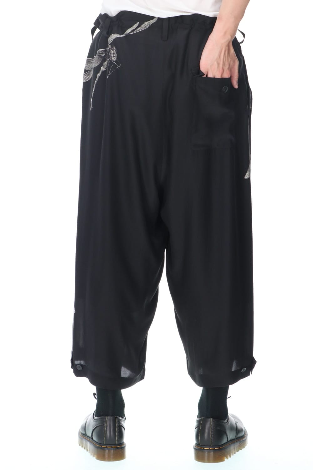 トンボ ブラックプリントパンツ