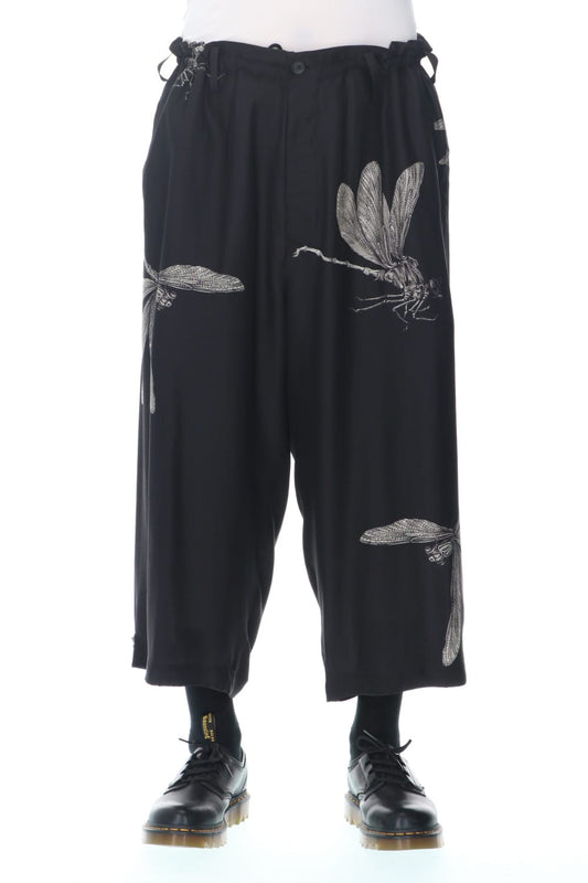 トンボ ブラックプリントパンツ