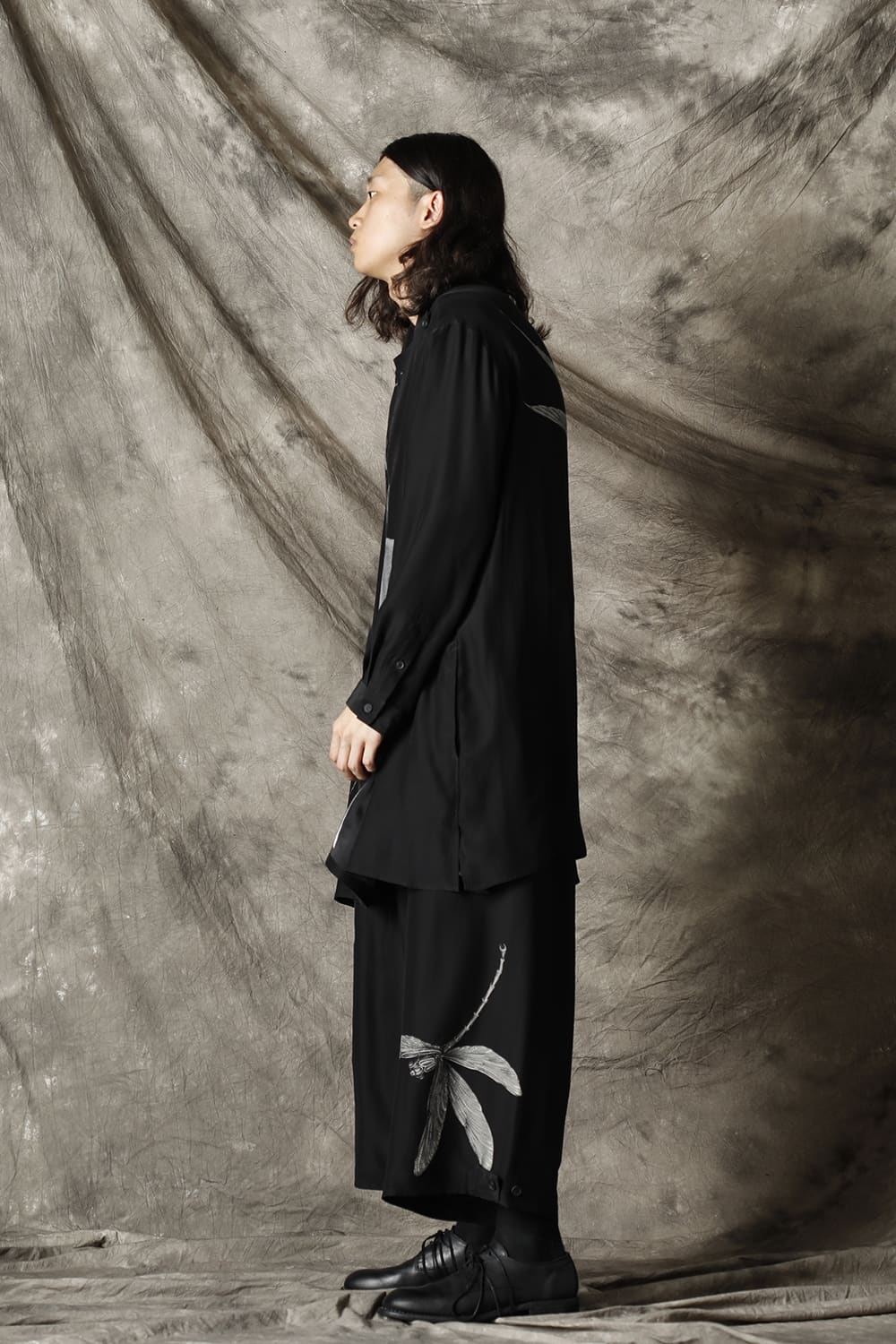 トンボ ブラックプリントパンツ