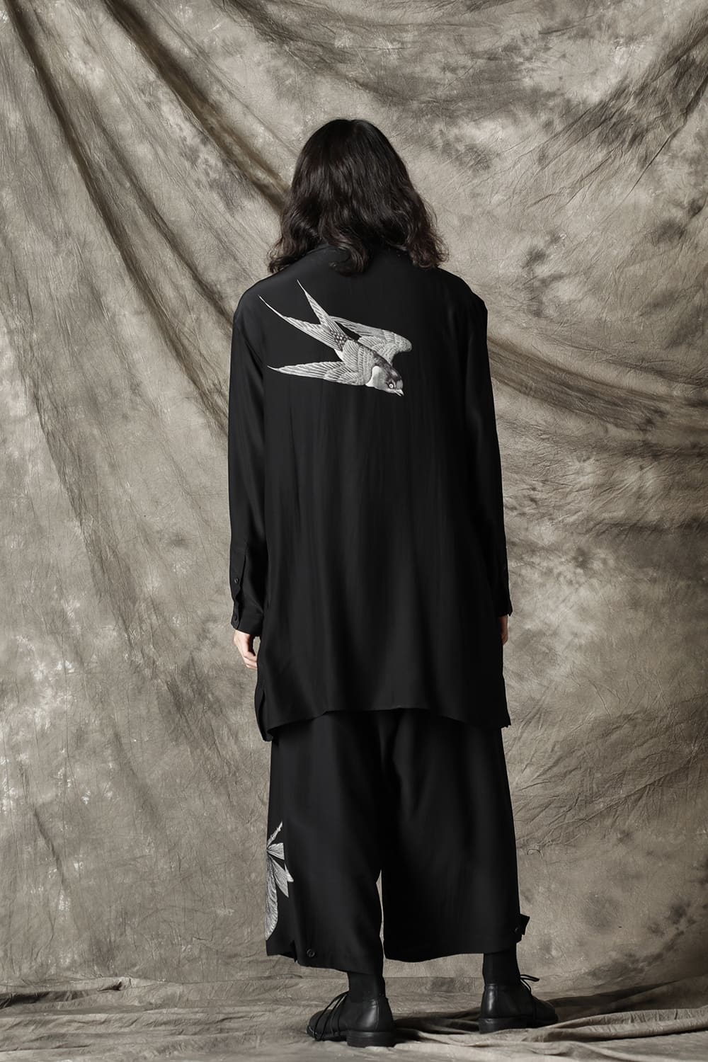 トンボ ブラックプリントパンツ