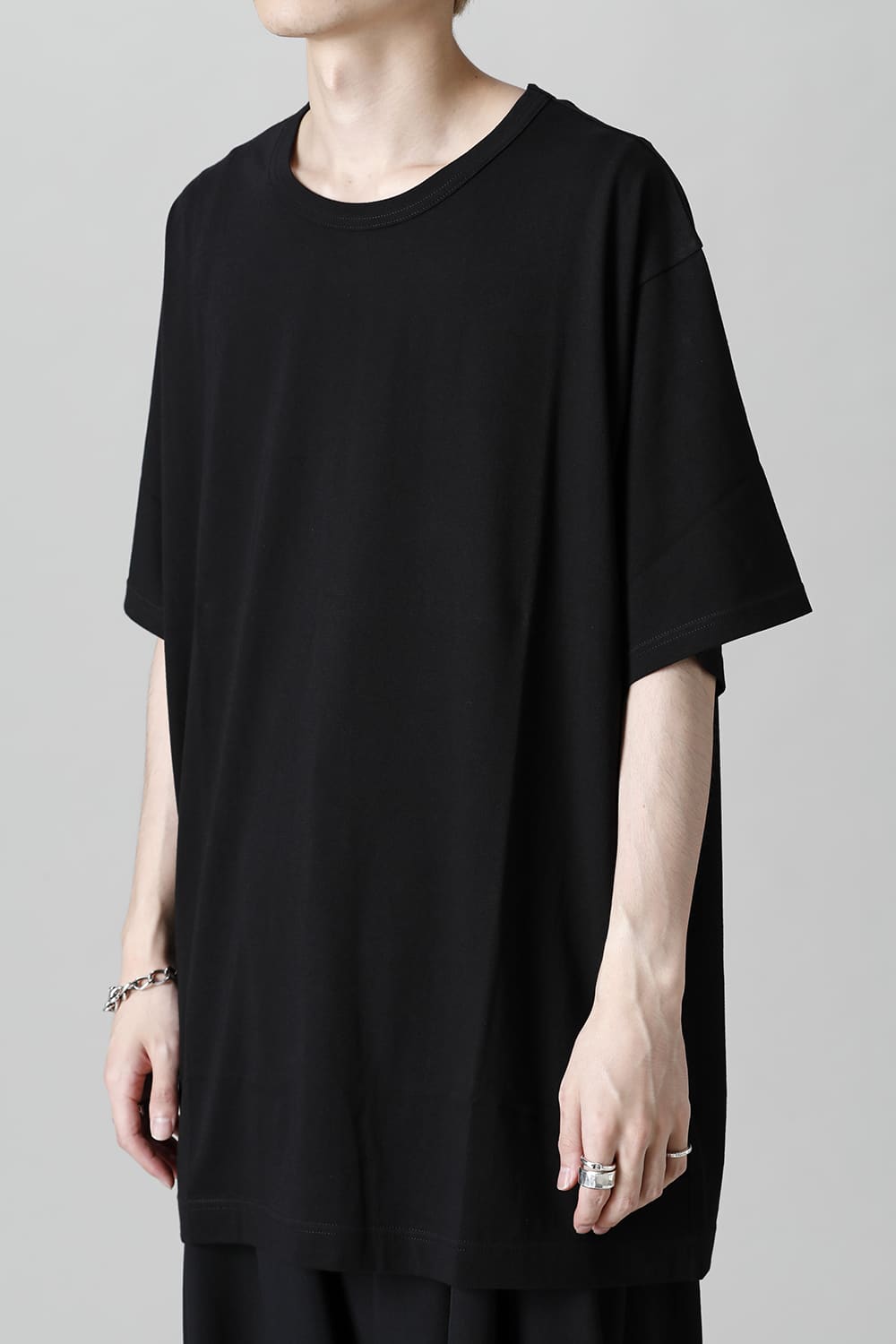 New Round neck Short sleeve T-shirt Black