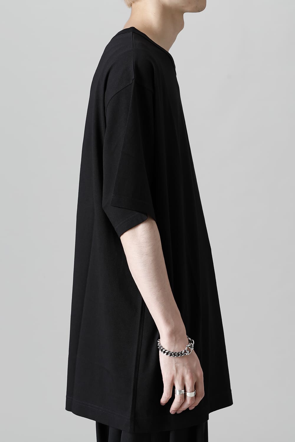 New Round neck Short sleeve T-shirt Black