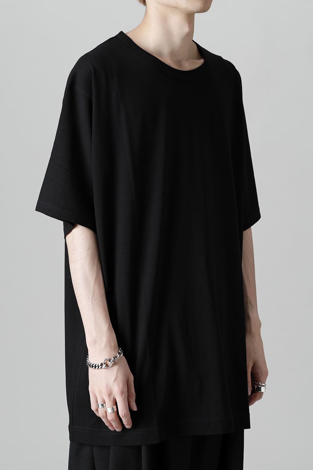 New Round neck Short sleeve T-shirt Black