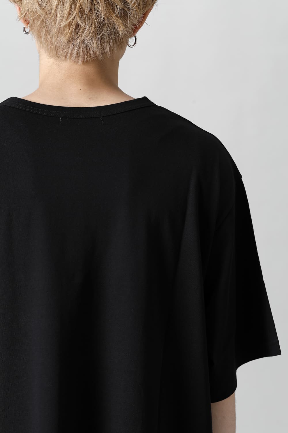 New Round neck Short sleeve T-shirt Black