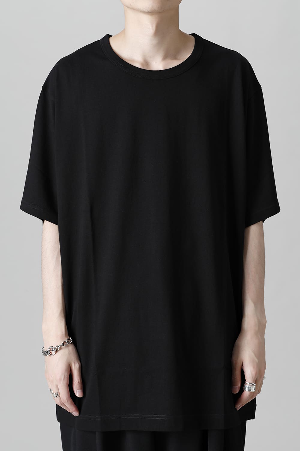 New Round neck Short sleeve T-shirt Black