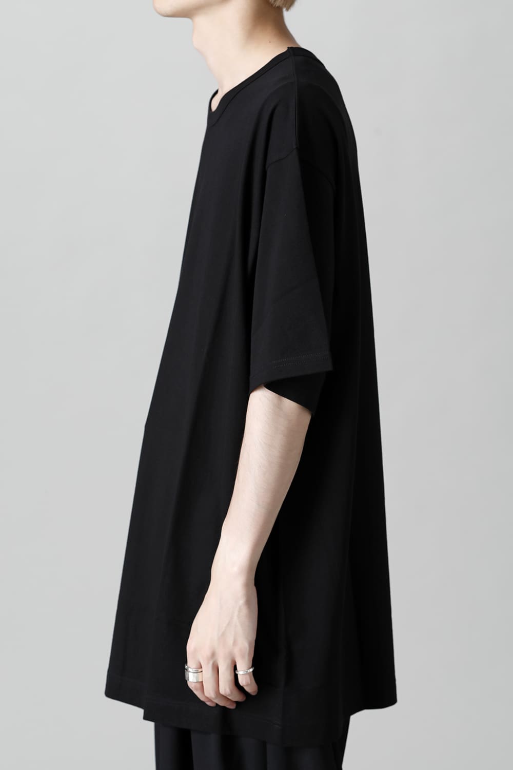 New Round neck Short sleeve T-shirt Black