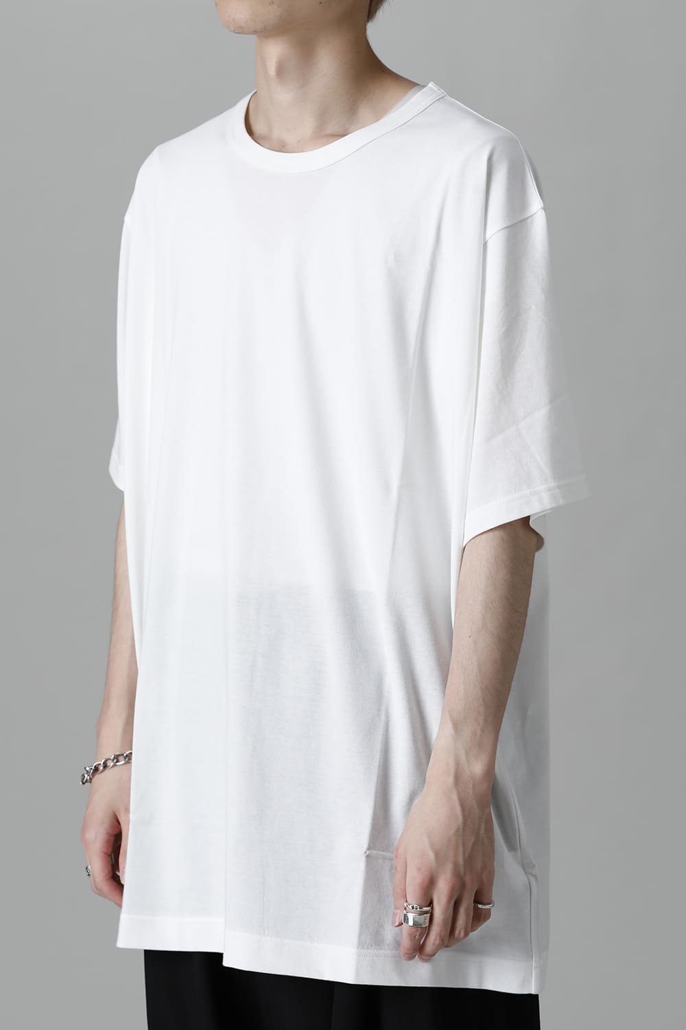New Round neck Short sleeve T-shirt White