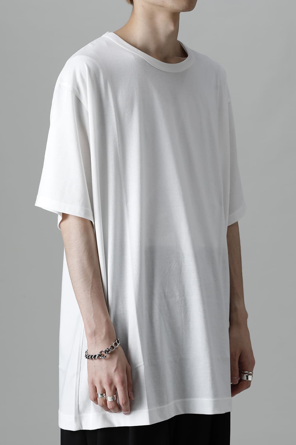 New Round neck Short sleeve T-shirt White