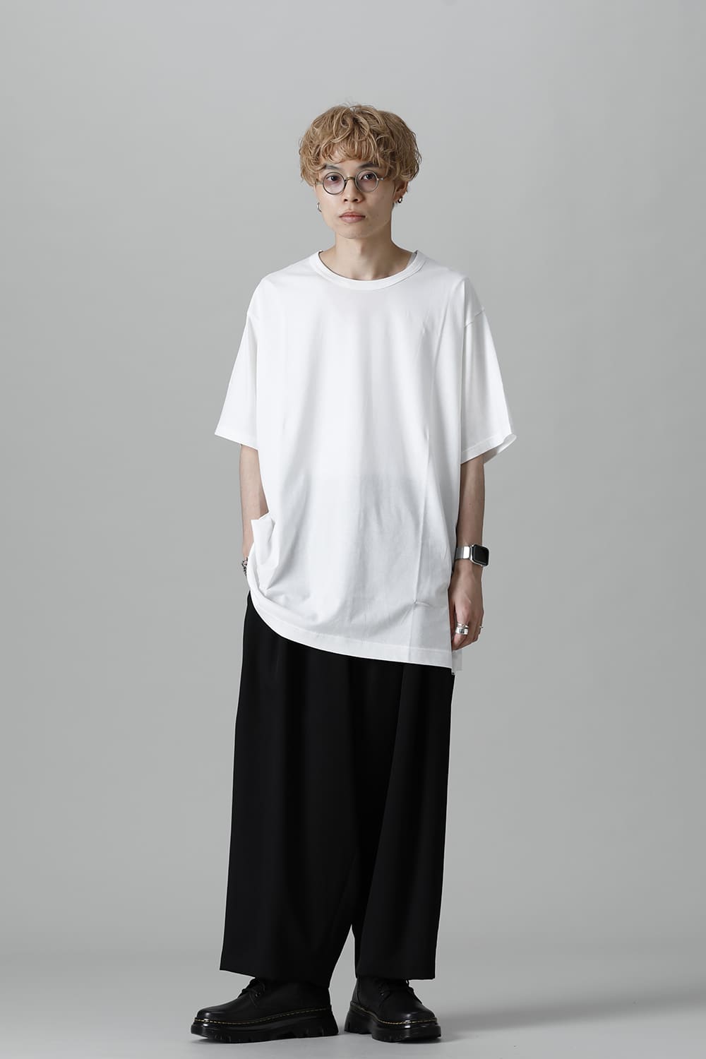 New Round neck Short sleeve T-shirt White
