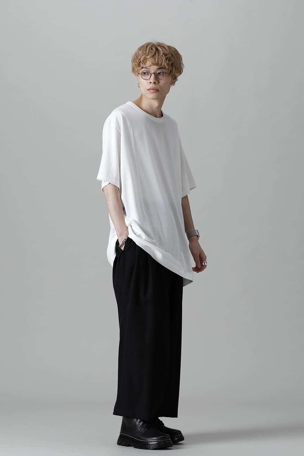 New Round neck Short sleeve T-shirt White