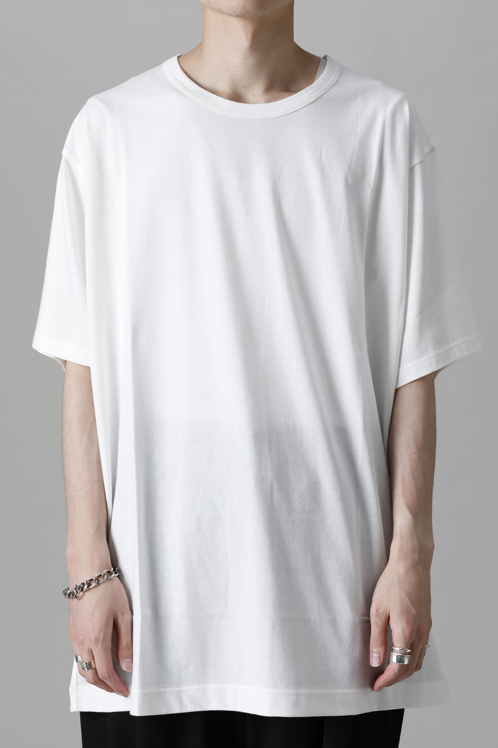 New Round neck Short sleeve T-shirt White