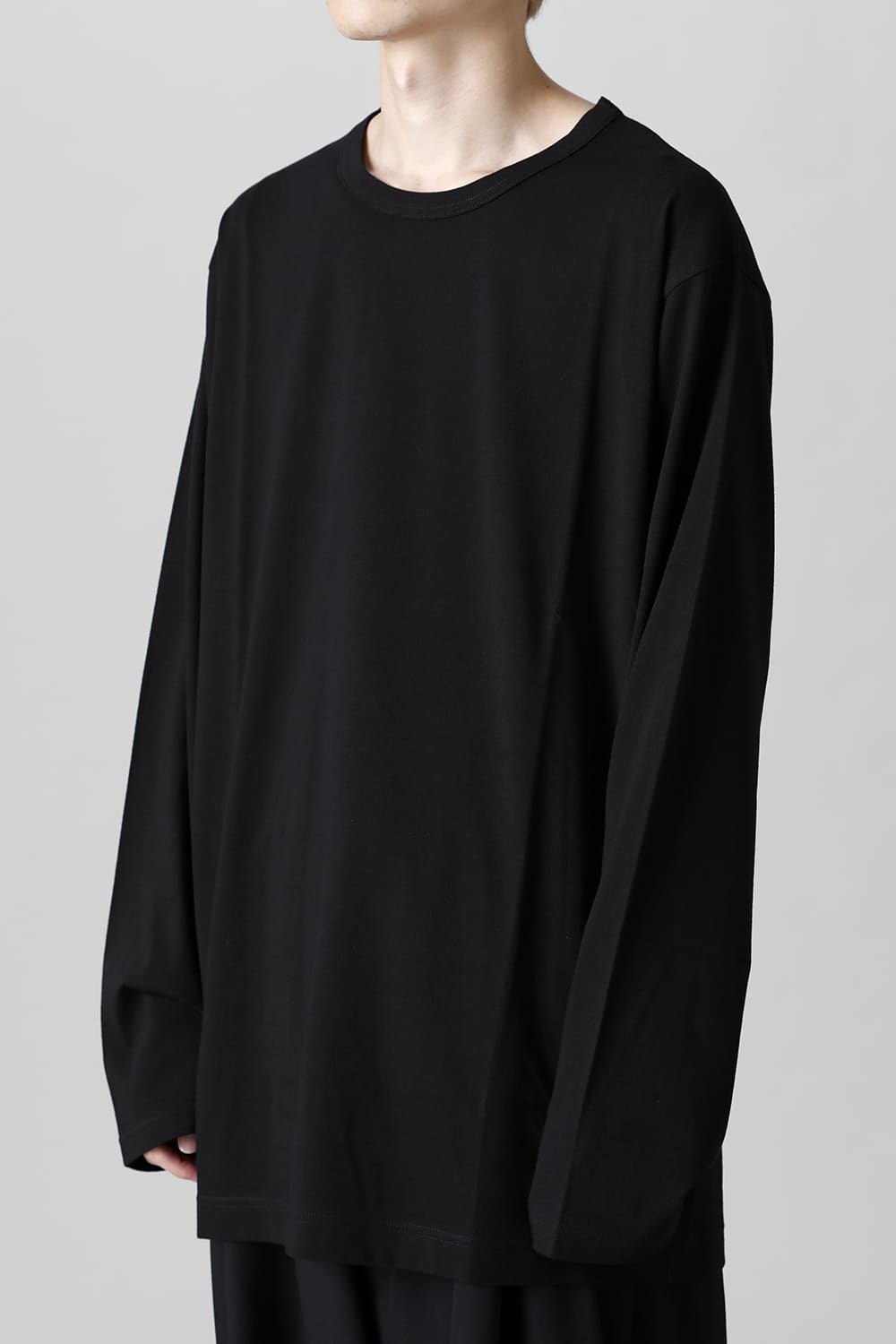 New Round neck Long sleeve T-shirt Black