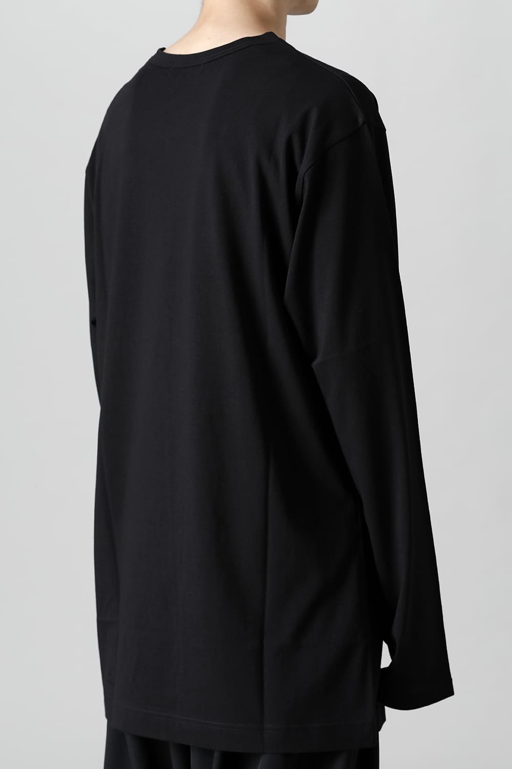 New Round neck Long sleeve T-shirt Black