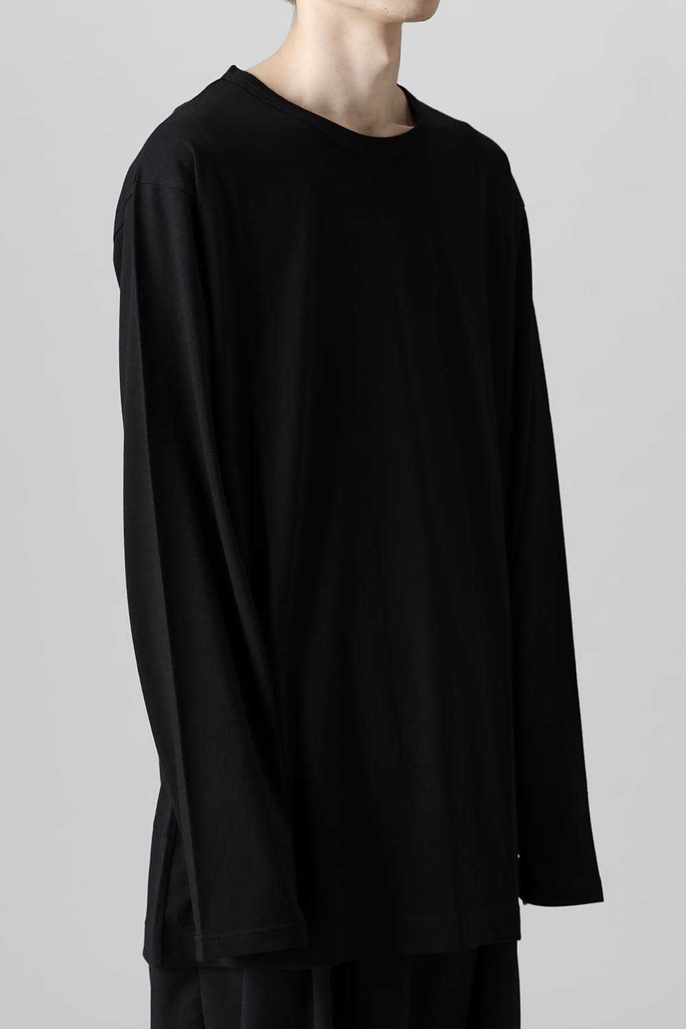 New Round neck Long sleeve T-shirt Black