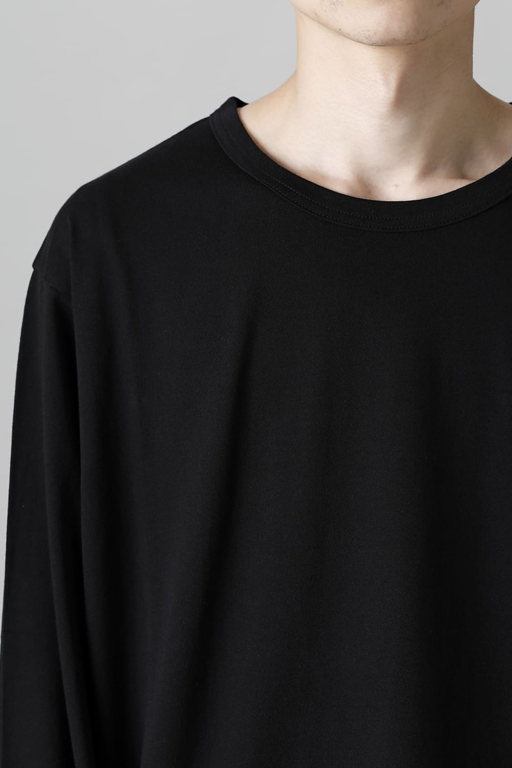 New Round neck Long sleeve T-shirt Black