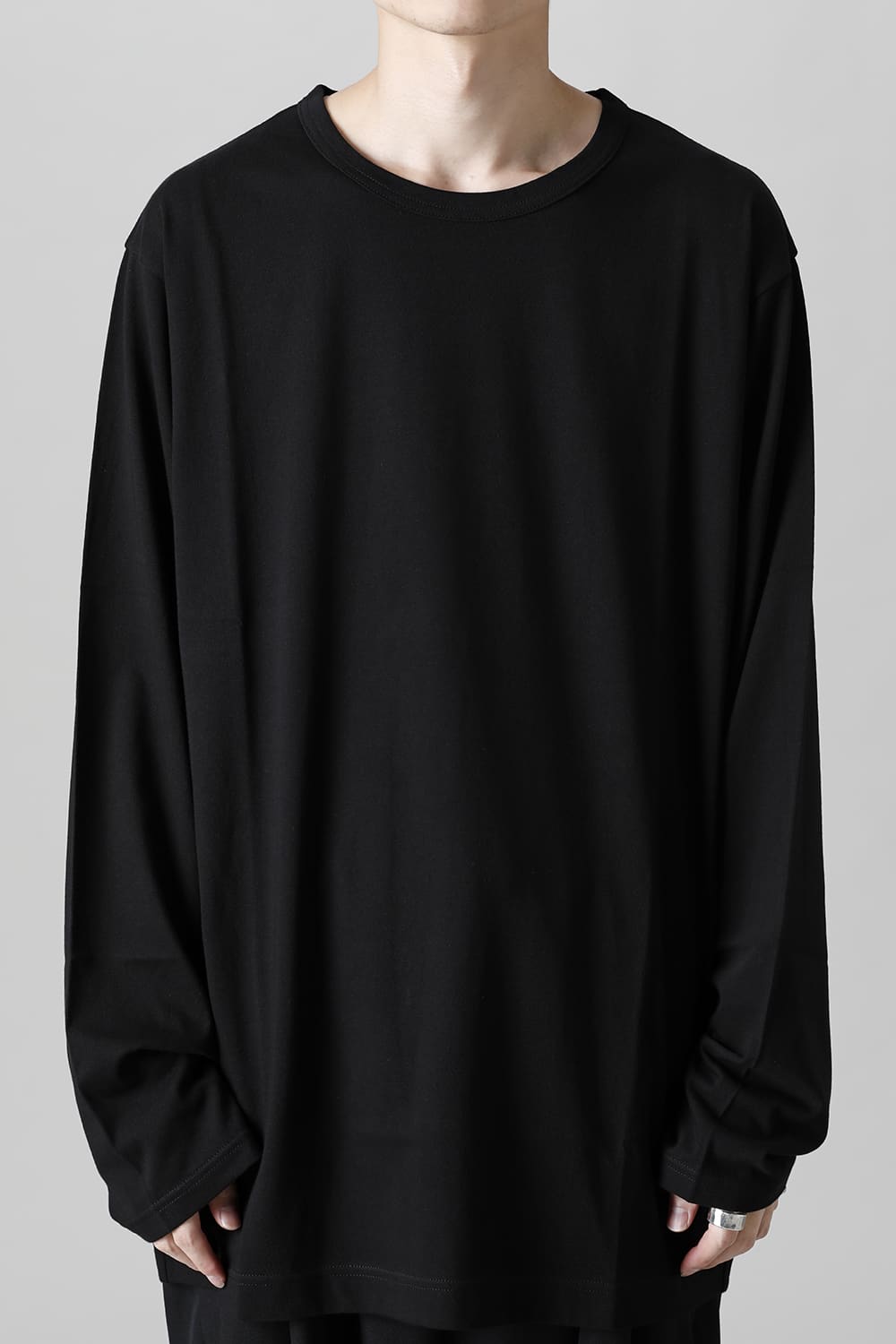 New Round neck Long sleeve T-shirt Black