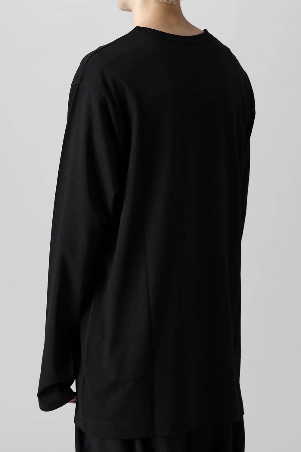 New Round neck Long sleeve T-shirt Black