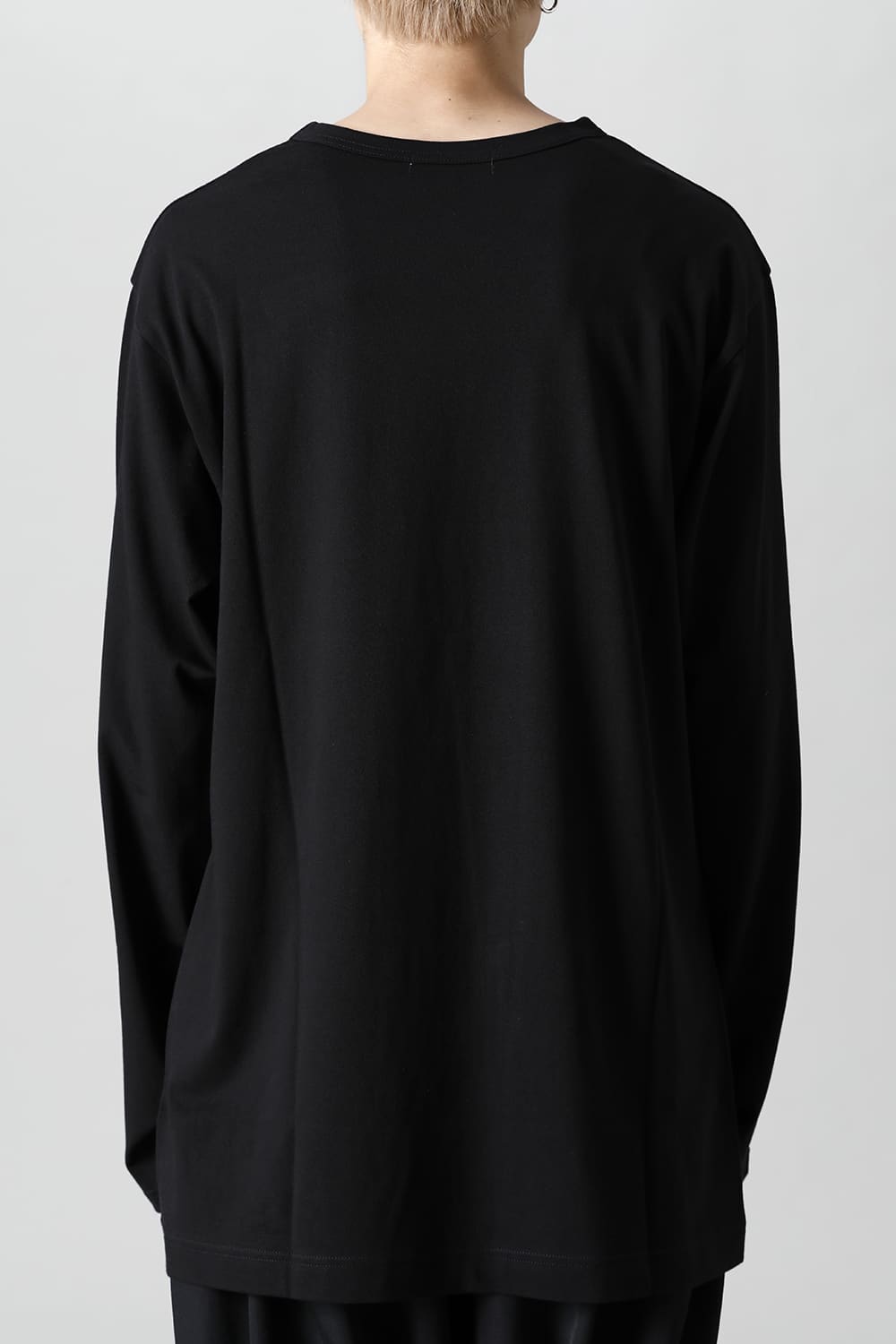 New Round neck Long sleeve T-shirt Black