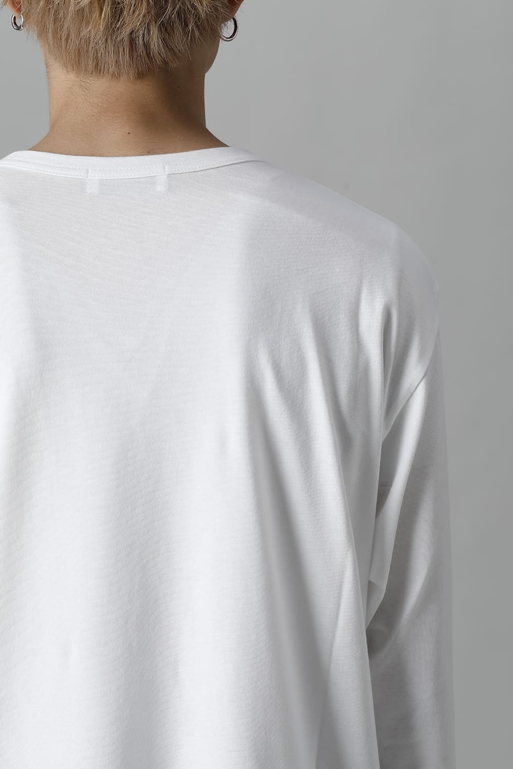 New Round neck Long sleeve T-shirt White