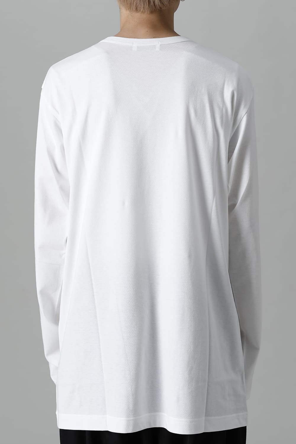 New Round neck Long sleeve T-shirt White