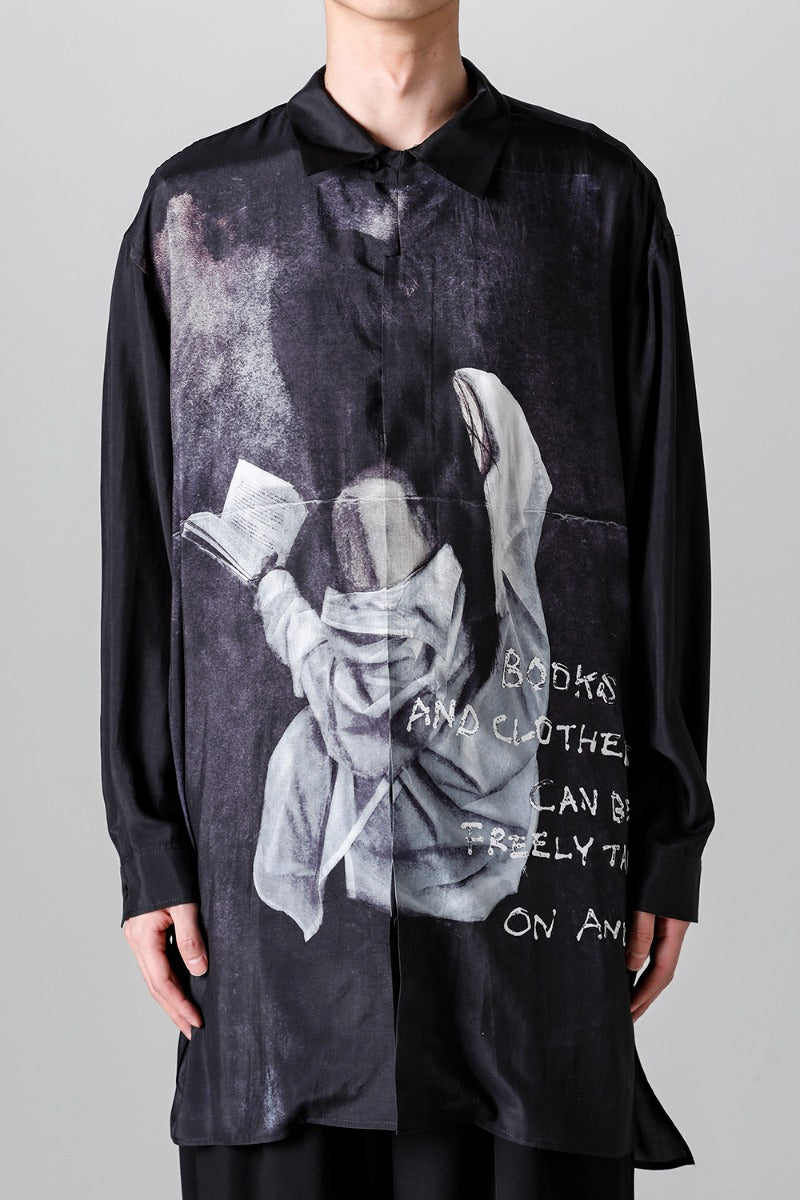 Fly Front Stand Blouse