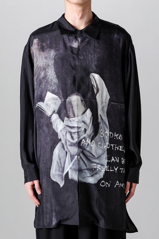 Fly Front Stand Blouse