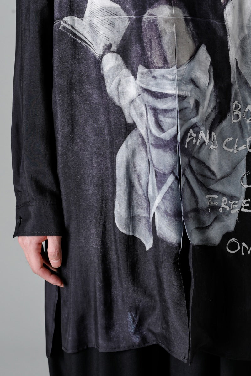 Fly Front Stand Blouse