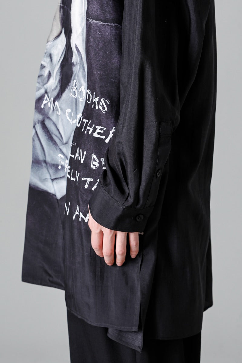 Fly Front Stand Blouse